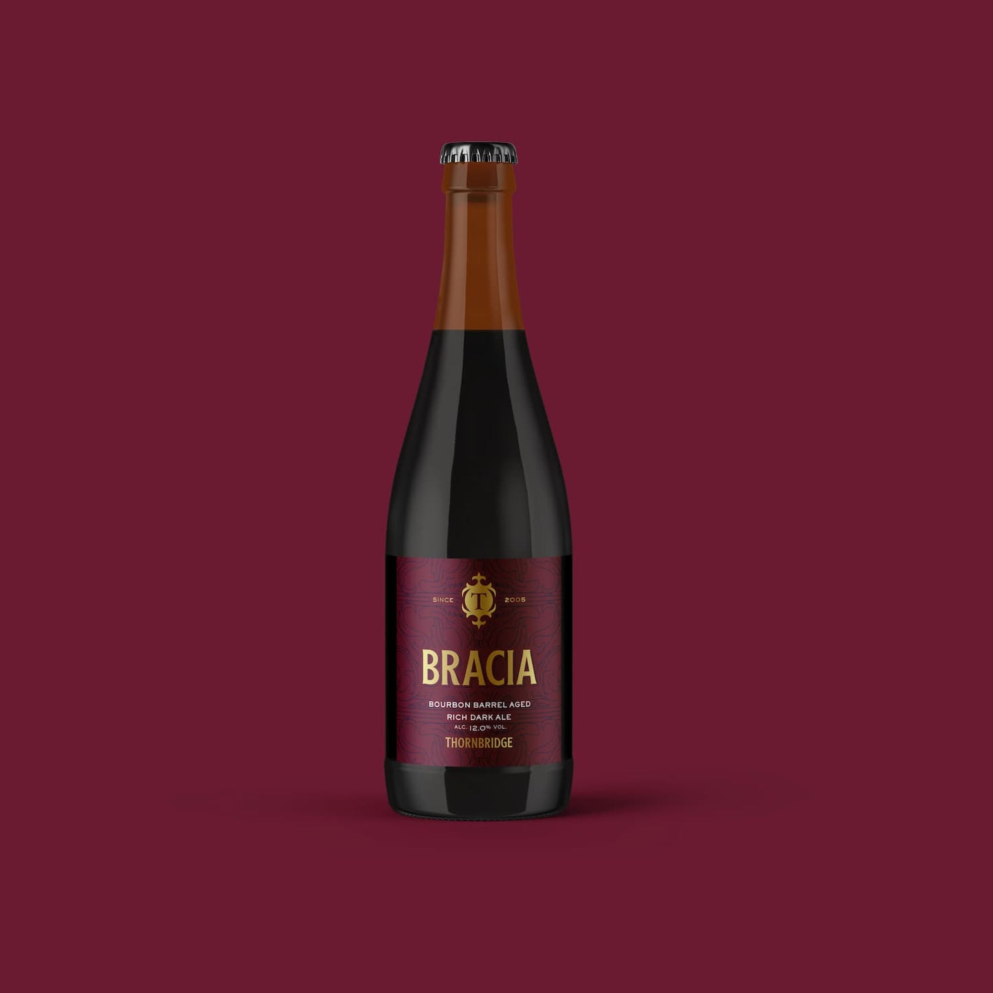 Bracia, 12% ABV Bourbon Barrel Aged Rich Dark Ale Beer - BA Single Bottle Thornbridge