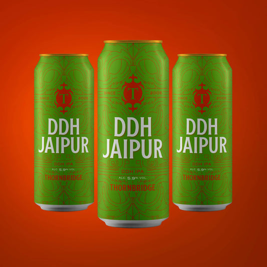 DDH Jaipur, 5.9% DDH IPA 12x440ml cans Beer - Case Cans Thornbridge