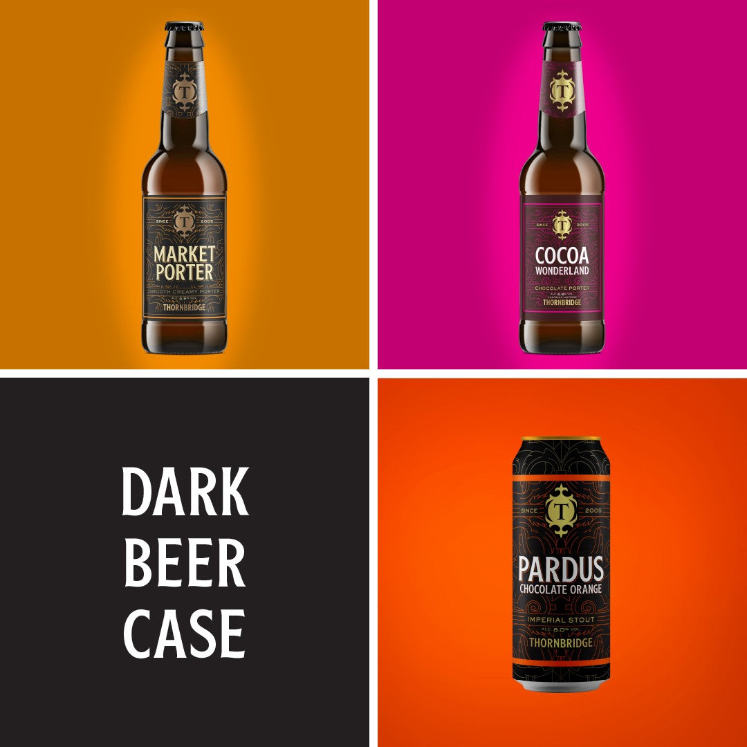 Dark Beer Mixed Case - 12 beers 8x330ml / 4x440ml Beer - Mixed Case Thornbridge