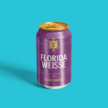 Florida Weisse, 4.5% Hazy Raspberry Sour 330ml can Beer - Single Can Thornbridge