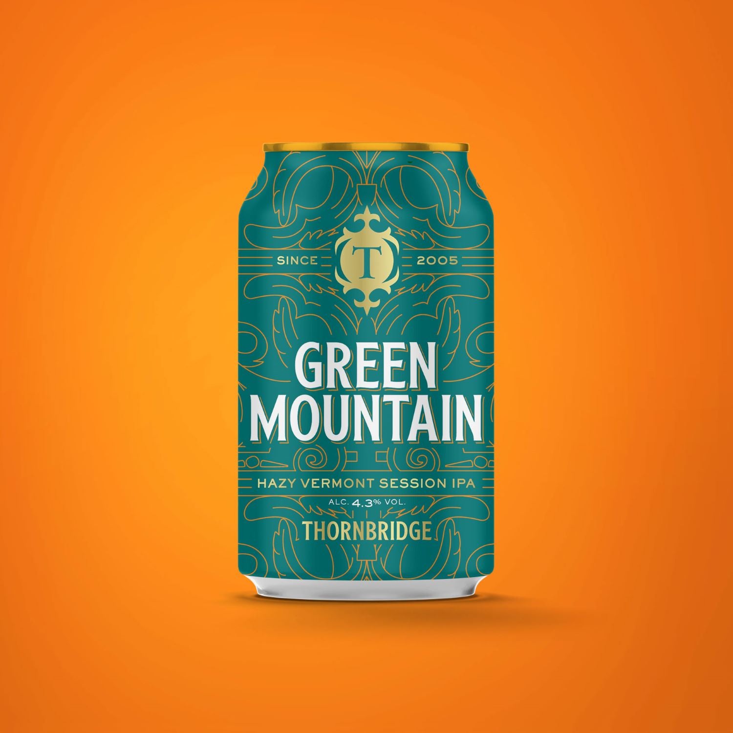 Green Mountain, 4.3% Hazy Session IPA Beer - Single Can Thornbridge