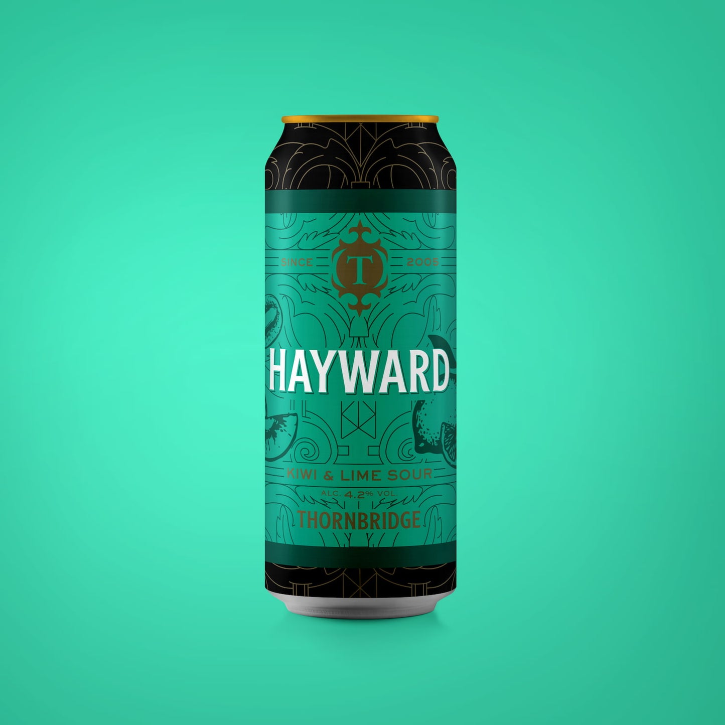Hayward, 4.2% Kiwi and Lime Sour Beer - Single Can Thornbridge