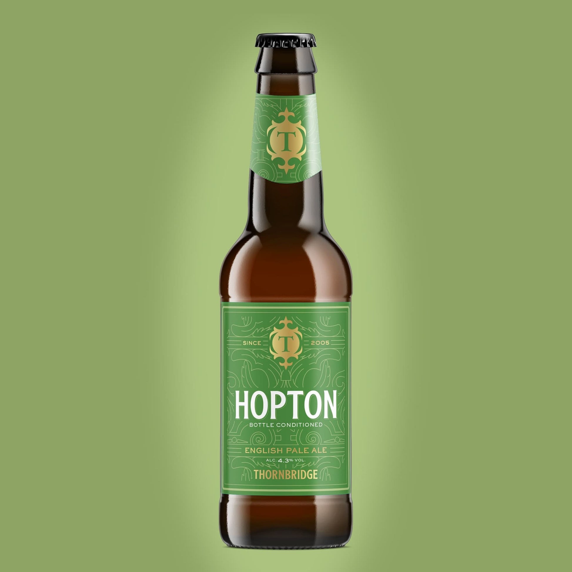 Hopton, 4.3% English Pale Ale Beer - Single Bottle Thornbridge