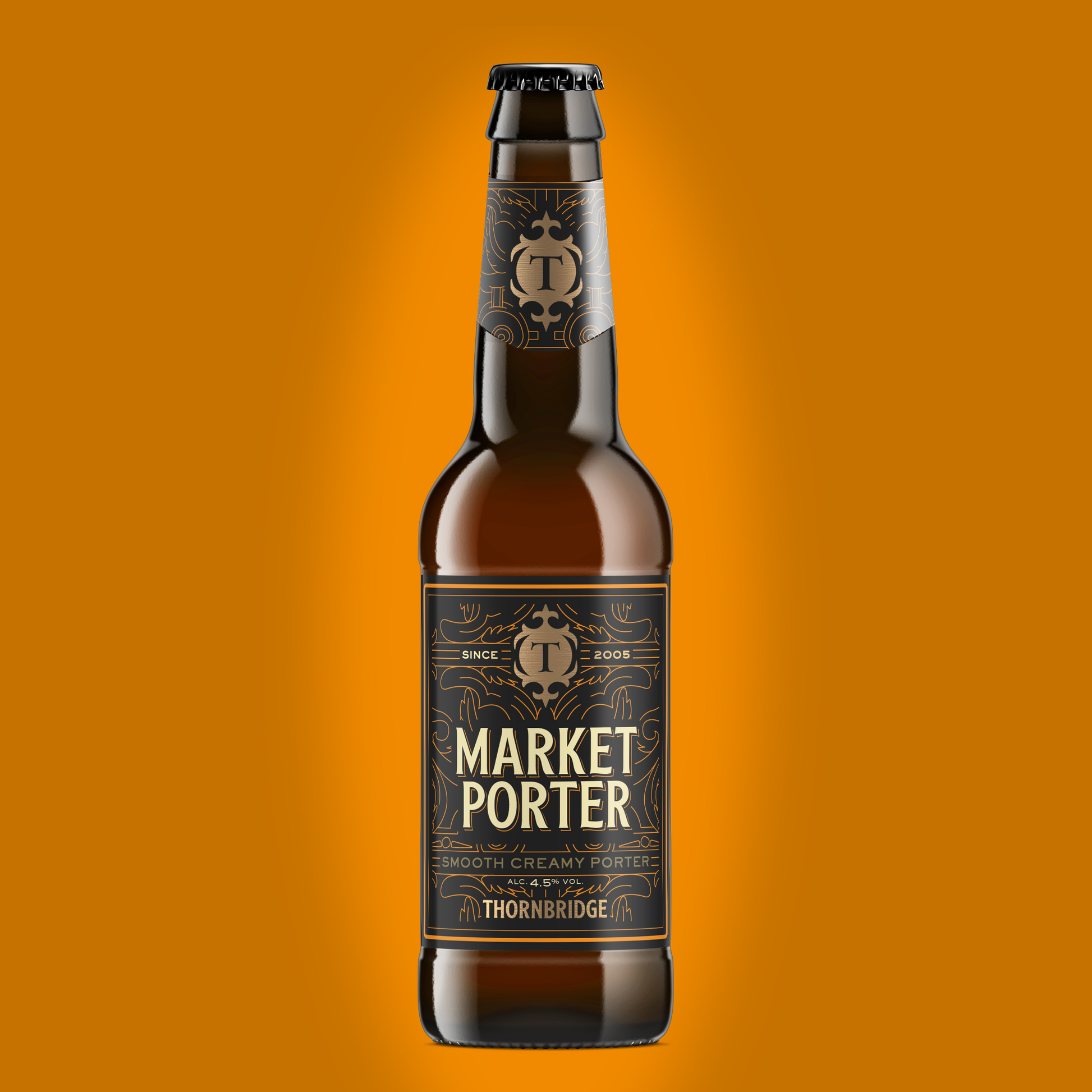 Market Porter, 4.5% Rich Porter Beer - Single Bottle Thornbridge