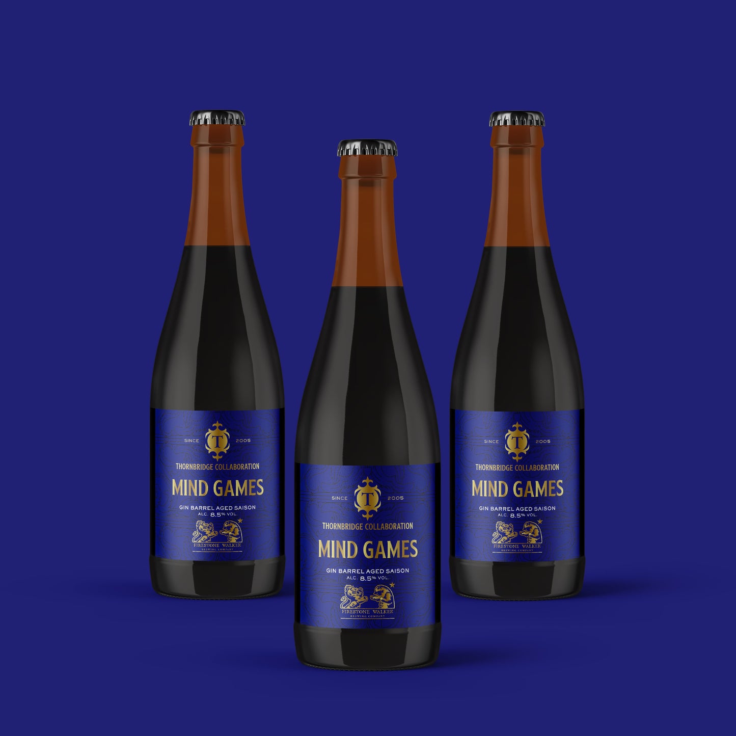 Mind Games classic Saison-style beer – ABV 8.5% / 3 x 375ml bottles Beer - BA mini case Thornbridge