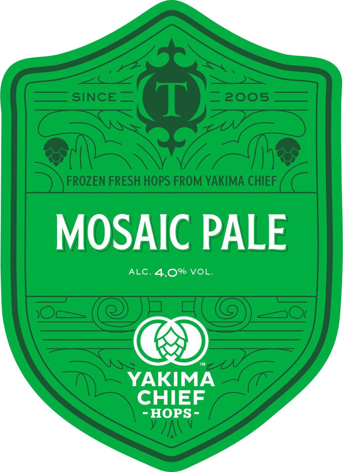 Yakima Chief x Thornbridge Mosaic Pale, 4% Frozen Fresh Hop Pale 9G Cask Thornbridge