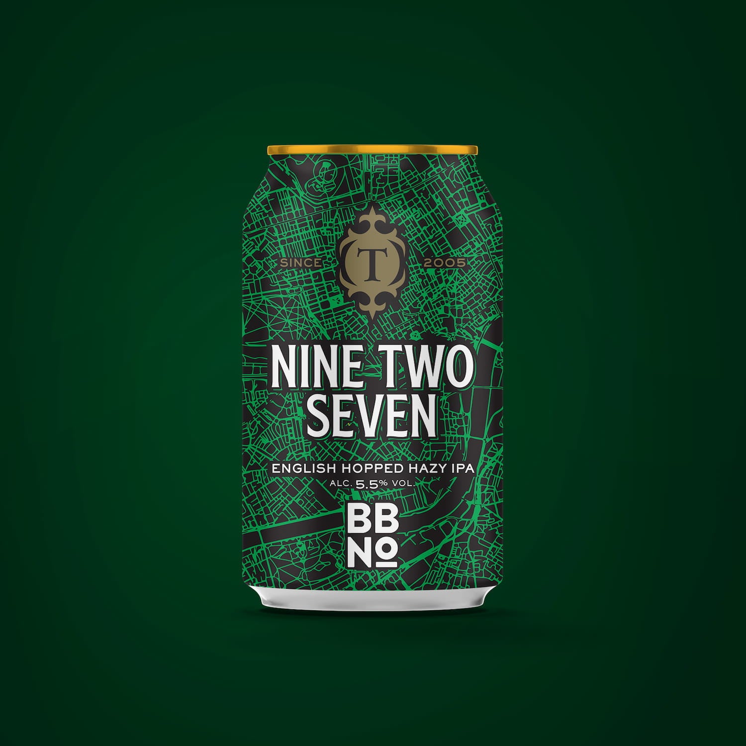 Nine Two Seven, 5.5% English Hopped Hazy IPA Beer - Single Can Thornbridge