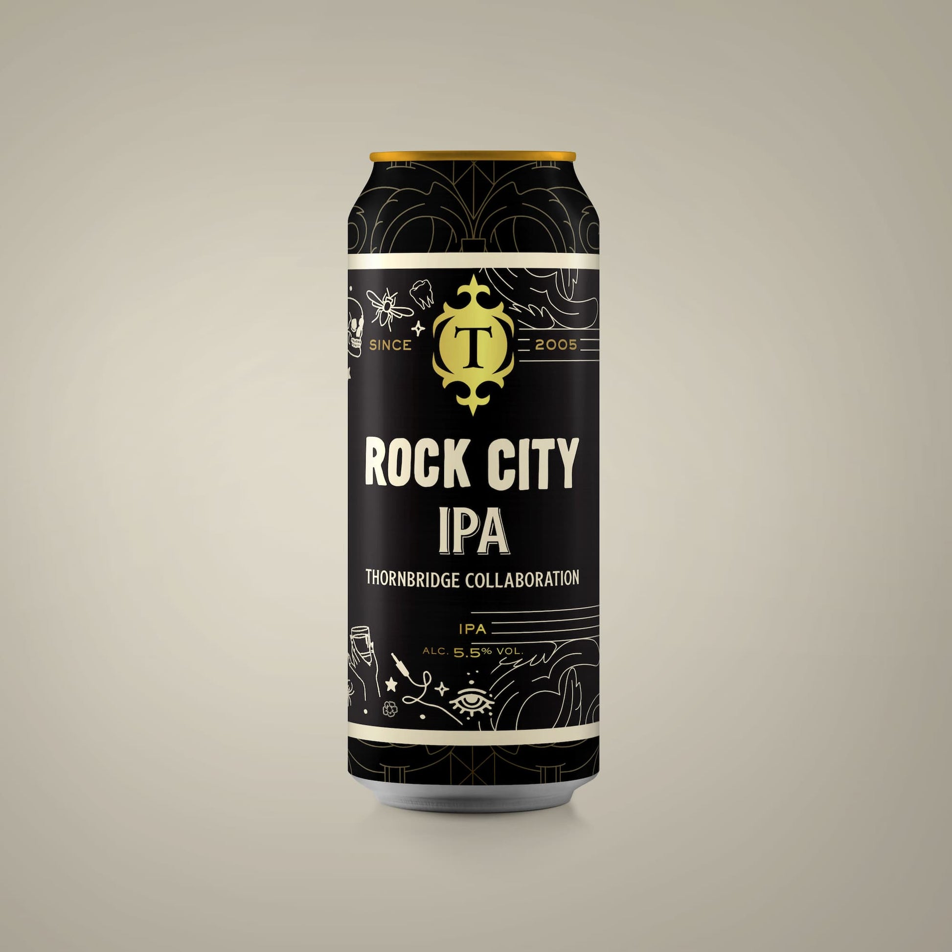 Rock City, 5.5% IPA Beer - Single Can Thornbridge