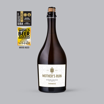 Mothers Ruin Gin Barrel Aged Sour – ABV 7.0% 750ml bottle Beer - BA Single Bottle Thornbridge